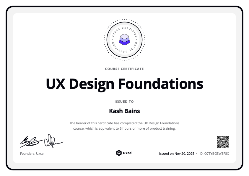 UX Design Foundations